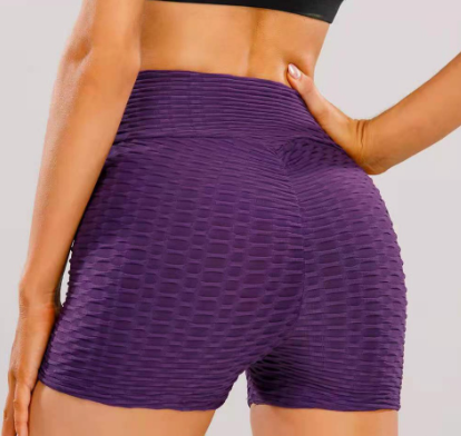 Women's Sports Tight-Fitting Yoga High-Waist Hip-Lift Fitness Shorts 366