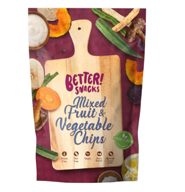 Better Snacks Mixed Fruit & Vegetable Chips 55g