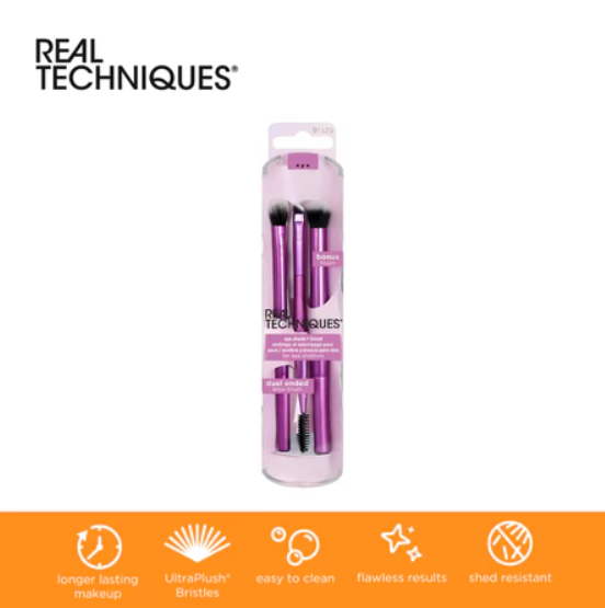 Real Techniques Eye Shade & Blend Makeup Brush Trio