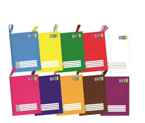 Hots Yarn Notebook Neon Colors 80 Leaves