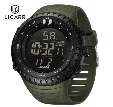LICARR Brand Original Men's Watch Stopwatch Fashion Sports Light Calendar Waterproof 9521 01