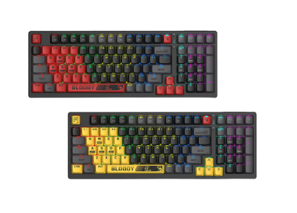 Bloody S98 Sports RGB BLMS Red Switch 98-Key Style Wired Mechanical Gaming Keyboard