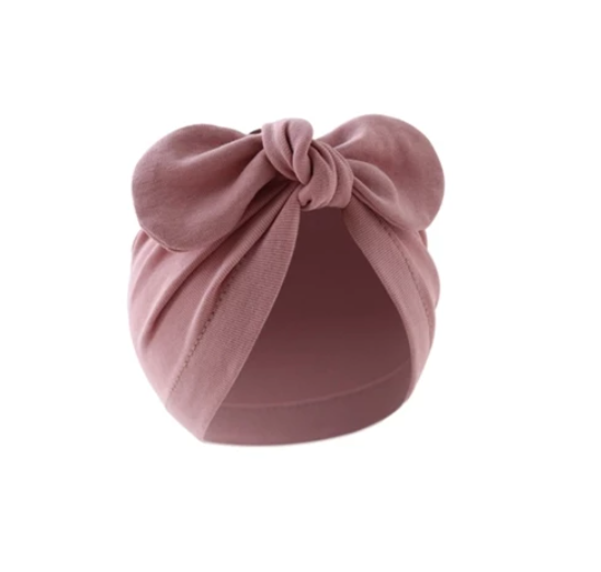 Some Baby Bowknot Beanie Hat Large Turban Hat for Newborn Boys Girl 0-12M Soft Breathable Headdress Universal Photo Hat BH23