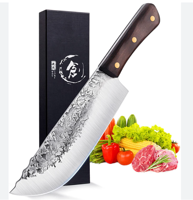 Hand Forged Knife 7.5 Inch Fillet Knife Vegetable Chef Knives for Kitchen