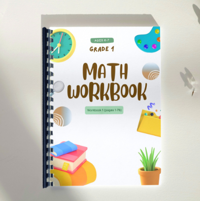 Easy Math Workbook for Kids with Visuals for Beginners 5-7 years old - with Answer Key Educational