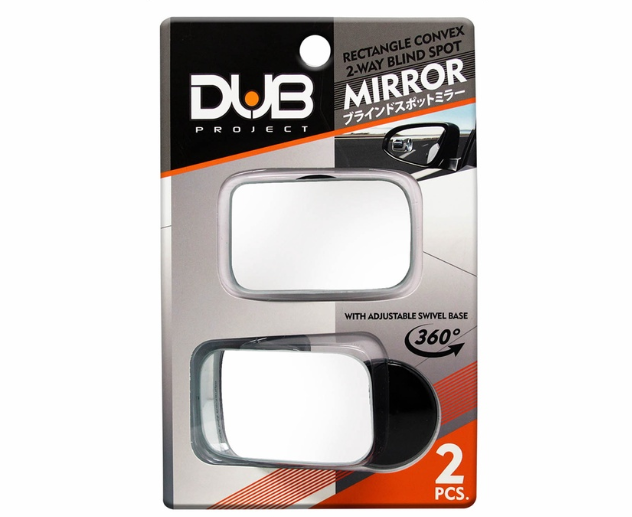 Dub Blind Spot Mirror BSM-054 Rectangular Convex (Set of 2)