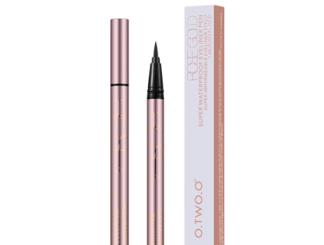 O.TWO.O Eyeliner Pen Waterproof Long Lasting Black Color Long Lasting Smooth Fast Dry Easy to Control Cat Eye Liner Makeup