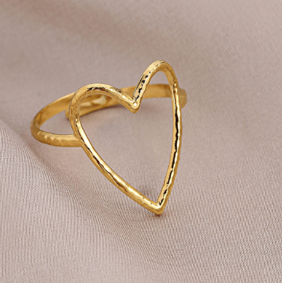 Rings for Women Heart Shaped Open Rings