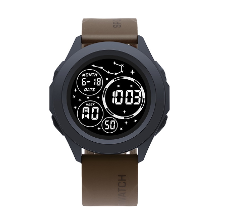 POSHI Original Men Watch Fashion Chronograph Countdown Alarm Watch LED Outdoor Swimming Waterproof Men's Sports Watch For Man M5