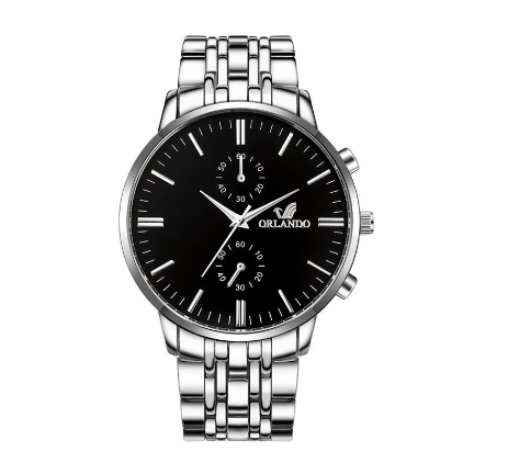 ORLANDO Men Watches Luxury Gold Stainless Steel Quartz Wristwatches Fashion Business Watch 01