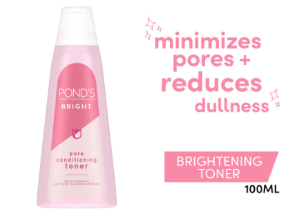 Pond's Bright Beauty Pore Conditioning Toner with Niacinamide and Sunscreen to Minimize Pores 100ml