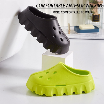 Thick-Sole Holed Shoes Beach Shoes Outdoor Sandals Non-Slip Indoor Slippers for Women Sale