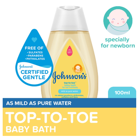Johnson's Top to Toe Baby Wash 100ml-Newborn,Baby Essentials,Baby Care,Baby Bath,Body Wash For Baby