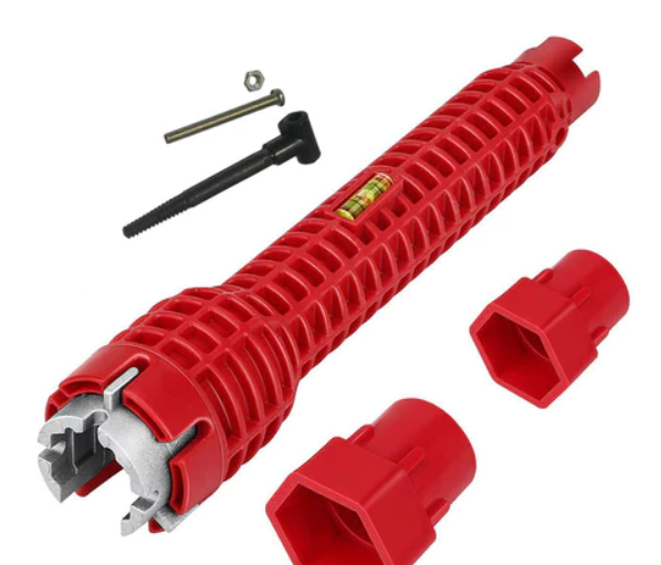 Faucet and Sink Installer Multi-purpose Wrench Plumbing Tool 8-in-1 Sink Wrench for Toilet Bowl/Sink/Bathroom/Kitchen Plumbing