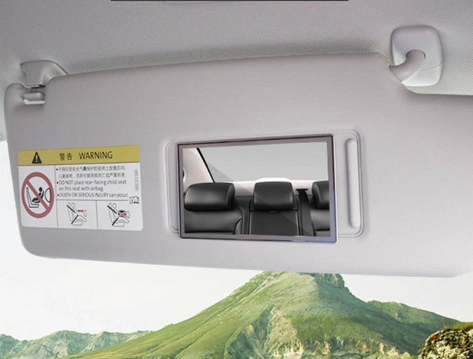 Car Visor Mirror 110m x 65mm Makeup Mirror