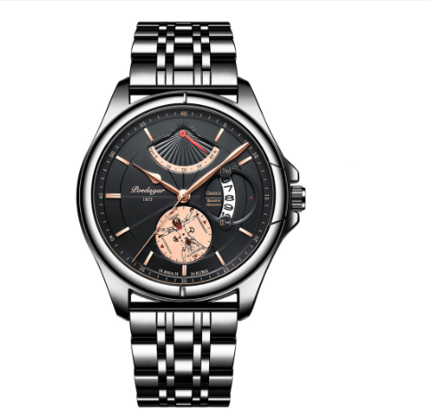 Binbond Original Luxury Fashion Business Stainless Steel Waterproof Watch Men's Ultra-Thin Quartz Wrist Watch M7