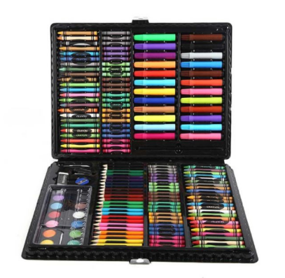 DHD 168pcs Sets Art Watercolor Brush Box Brush Painting Stationery Set Arts and Crafts for Kids