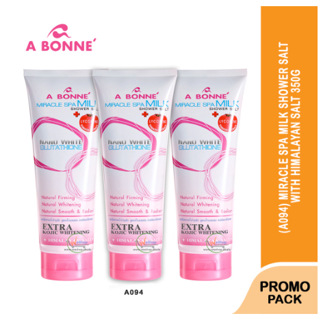 Abonne Miracle Spa Milk Salt W/ Lycopene & Himalayan Salt 350g (A094 " PACK BY 3'S)