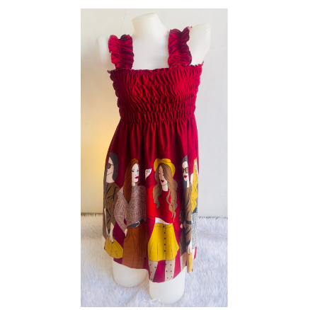 RUFFLES Mini Smocking || Maternity Dress || Summer Dress ||Above the knee up to Medium Size V