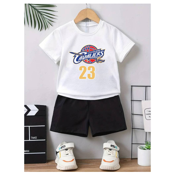 Boy Clothes Corp Terno for Kids Boys Fashion Sando Shorts Set Summer Tshirt  S20