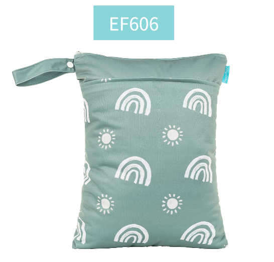 Happyflute Wetbag For Baby Diapers Nappies Waterproof Reusable Diaper Bag With Two Zipper D10