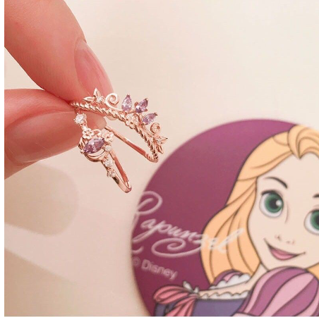18k Rose Gold Plated Disney Princess Ring Adjustable