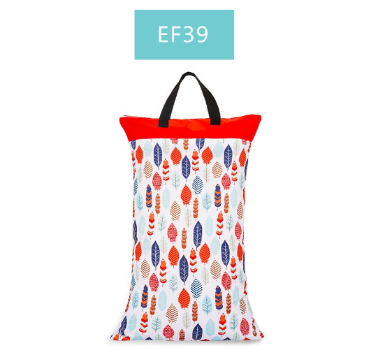 1Pcs Large Hanging Wet Dry Pail Bag for Cloth Diaper Inserts Nappy Laundry With Two Zippered Waterproof Reusable c8