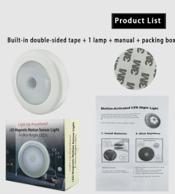 LED Motion Detector Auto Light Sensor Night Light USB Rechargeable Body Induction Lamp Motion Sensor Light LED