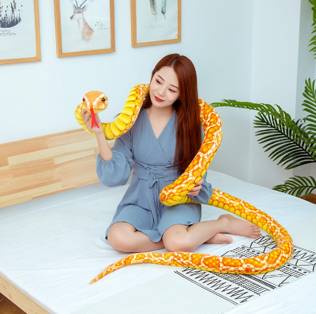 Boa Constrictor Simulation Large Snake Plush Toys Boa Prank Animals Python Soft Stuffed Dolls Bithday Children BabyGifts