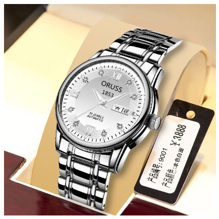 Oruss Watch for Women Men Analog Quartz Dial Casual Waterproof Watch Women Original Steel Belt Fashion Watches F4