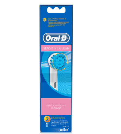 Oral-B Electric Toothbrush Refill Heads Sensitive Clean 2s