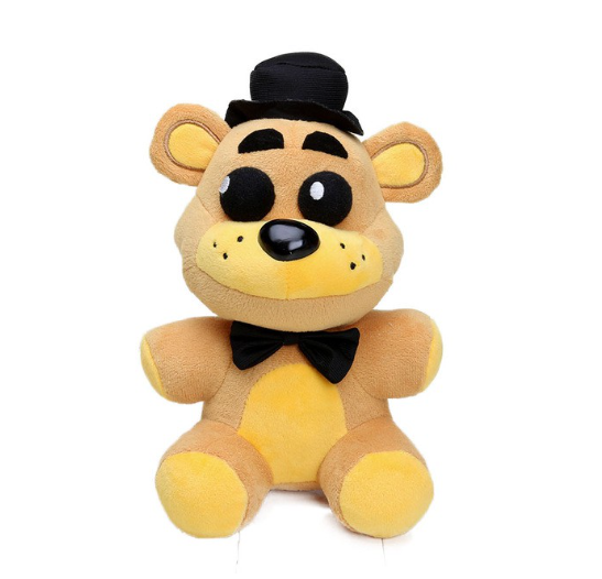 25cm FNAF Freddy Fazbear Plush Toys Golden Bear Nightmare Cupcake Foxy Balloon Boy Clown Stuffed Dolls  F10