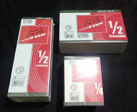 Quiz Pad per ream 20pads by 50leaves