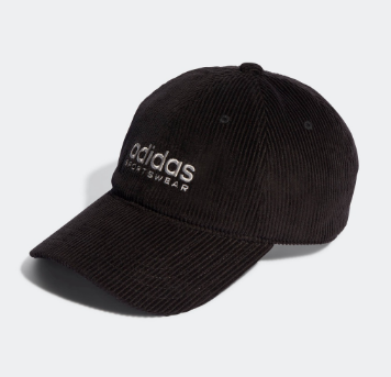 Adidas Lifestyle Corduroy Low Dad Cap Unisex Black IB2664