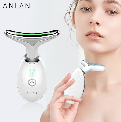 Anlan Light Therapy Neck Beauty Device Anti Wrinkle Neck Skincare Hot Compress Neck Firming Lifting