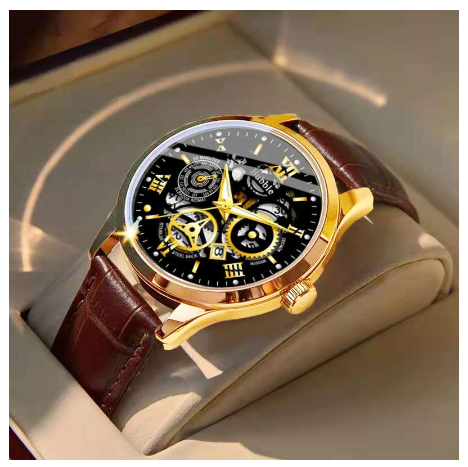 Original Luxury Hollow Stainless Steel Fashion Luminous Waterproof Men's Watch Business Calendar automatic Quartz analog Wrist Watch M7