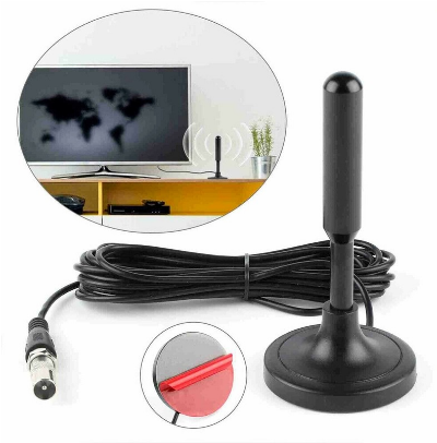 Portable TV Antenna Indoor Outdoor Digital HD Freeview Caravan Aerial Amplifier