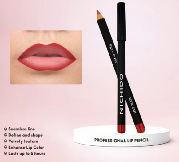 NICHIDO Professional Lip Pencil - Lp03 Blaze