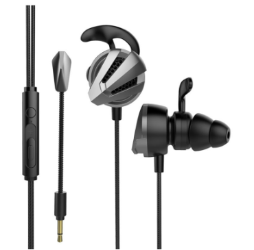 KAXOE Gaming In Ear Earphone Volume Control Wired Bass Music Noise Reduction With Mic for PC Phone