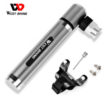WEST BIKING Mini Bicycle Pump Aluminum Alloy Ultra-Light Mtb Road Tire Inflator Schrader Presta Valve Cycling Air Hand