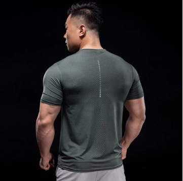 New Sport Bodybuilding Workout Short Sleeves T-Shirts Quick Drying Breathable Sportswear Running Tops T Shirt Tights