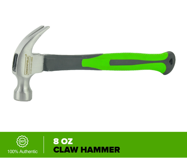 Greenfield Claw Hammer 8 Oz Fg - Hand Tools