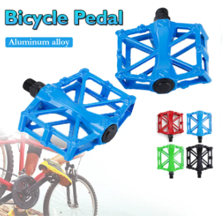 Aluminum Alloy Bike Pedal Ultralight Mountain Road Bicycle Pedal Anti-slip High-strength Bearing Cycling Flat Pedal Bicycle Accessories