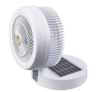 Solar fan Charging Fan Camping Night Light USB Rechargeable Desk Fan Remote Control