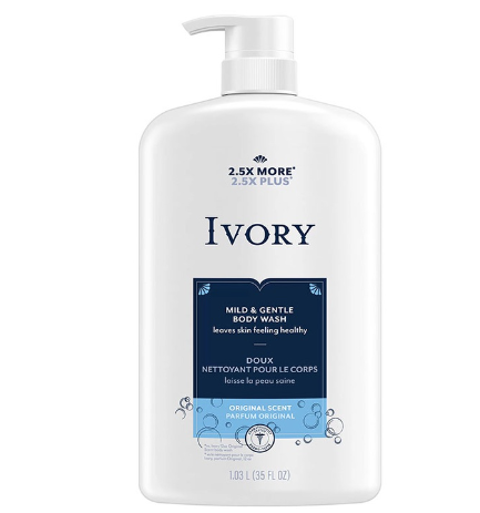 Ivory Mild and Gentle Body Wash Original Scent 1.03L