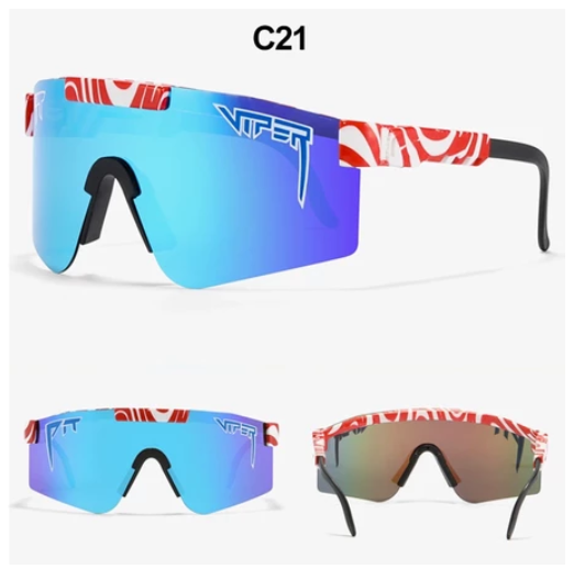 Viper Sports Sunglasses UV400 Outdoor Polarized Sports Eyewear Fashion Bike Bicycle Sunnies Mtb Goggles with Case Protection Cycling