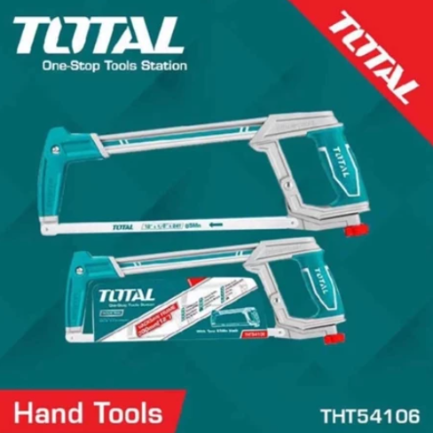 TOTAL THT54106 Hacksaw Frame 12” Industrial Handsaw family expenses Cutting Woodworking Plastic pipe