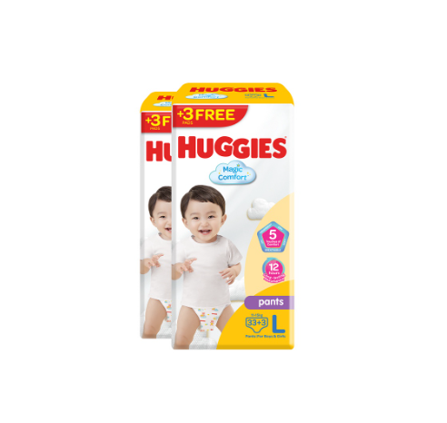 Huggies Magic Comfort Jumbo Large 36 pcs x 2 packs (72 pcs)