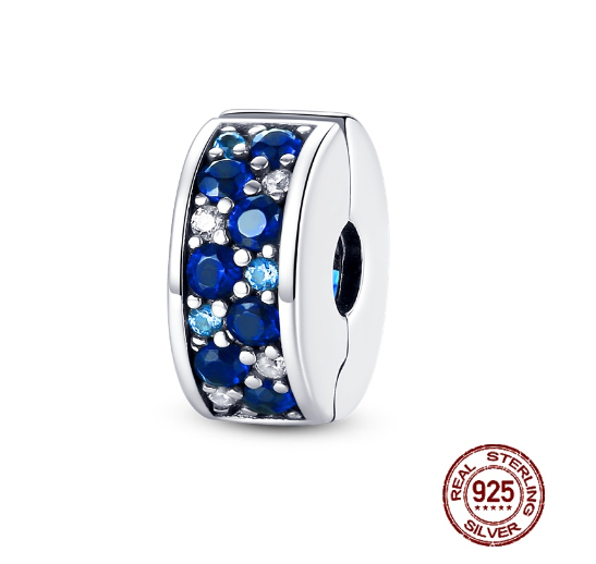 Fit Original Pandora Bracelet Beads Pendant 925 Sterling Silver Love Positioning Buckle Series Colorful Women Jewelry DIY Gift S016