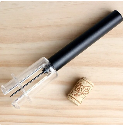 Air Pump Wine Bottle Opener Kitchen Gadgets Manual Wine Corkscrew Stainless Steel Needle Pin Air Pressure Opener Bar Accessories